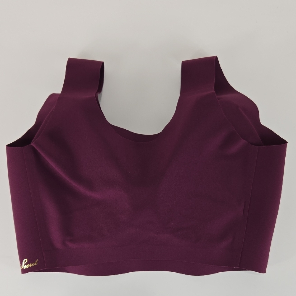 Victoria's Secret Lounge Unlined Scoop Bra Burgundy L-XXL - Picture 3 of 12